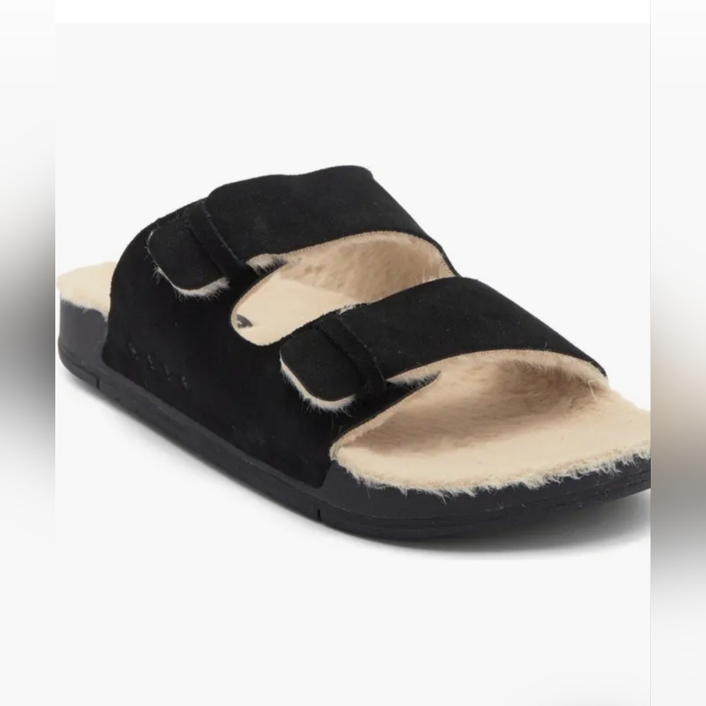 NEW IN BOX - REEF Suede Leather Ojai 2 Bar Slide Sandal